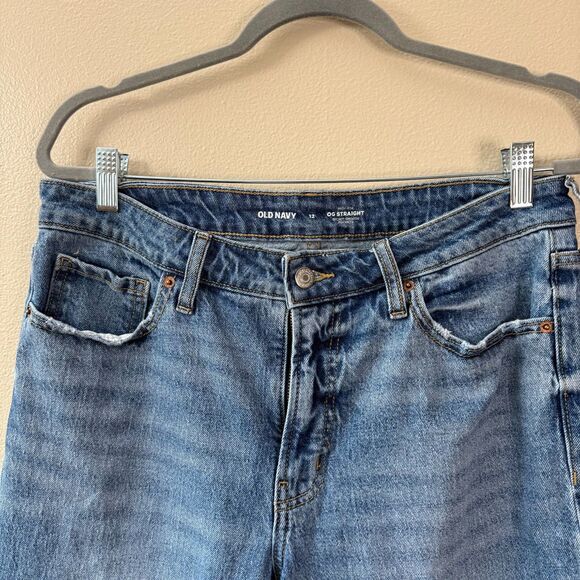 Old Navy OG Straight Medium Wash Jeans - Picture 3 of 3